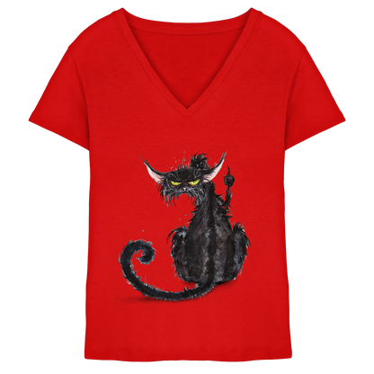 F*U-Cat - Ladies V-Neck Shirt