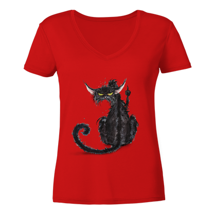 F*U-Cat - Ladies V-Neck Shirt