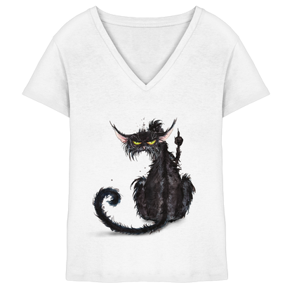 F*U-Cat - Ladies V-Neck Shirt