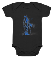 Lade das Bild in den Galerie-Viewer, Blaues Einhorn - Organic Baby Bodysuite
