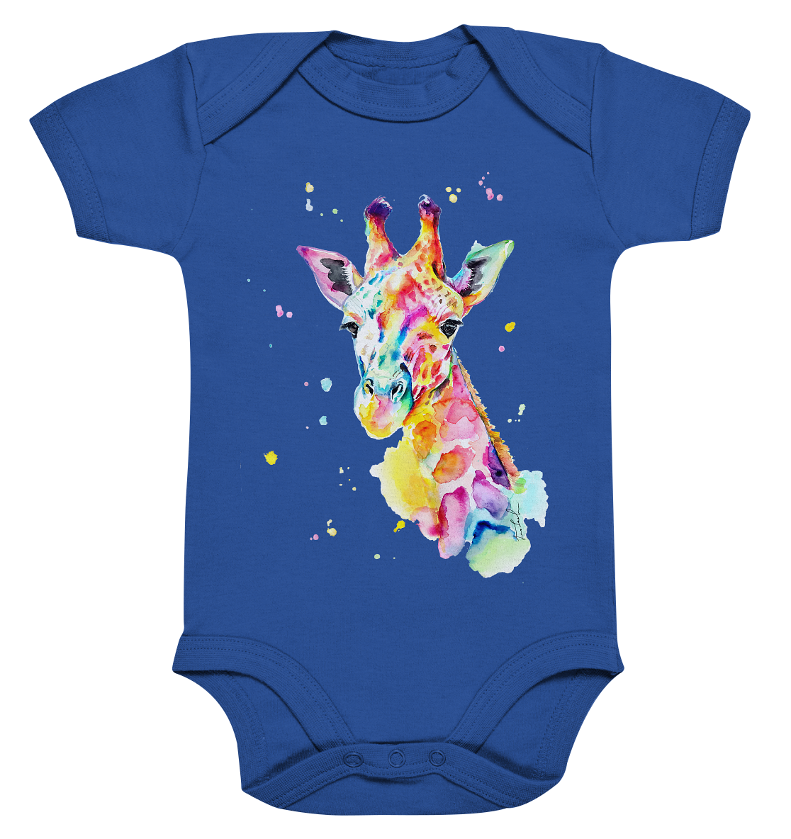 Bunte Giraffe - Organic Baby Bodysuite