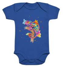 Lade das Bild in den Galerie-Viewer, Buntes Chamäleon  - Organic Baby Bodysuite
