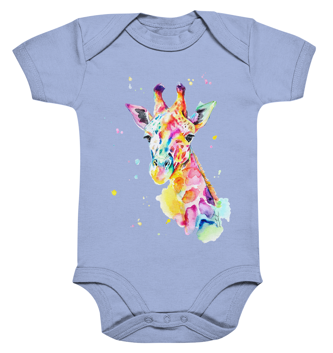 Bunte Giraffe - Organic Baby Bodysuite