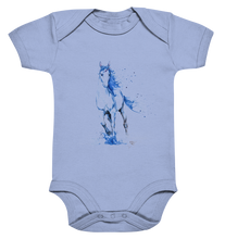 Lade das Bild in den Galerie-Viewer, Blaues Einhorn - Organic Baby Bodysuite
