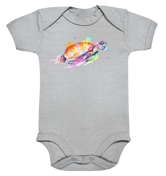 Bunte Meeresschildkröte - Organic Baby Bodysuite