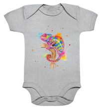 Lade das Bild in den Galerie-Viewer, Buntes Chamäleon  - Organic Baby Bodysuite
