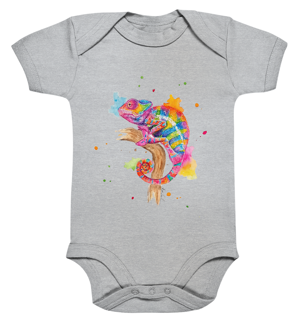 Buntes Chamäleon  - Organic Baby Bodysuite