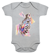 Lade das Bild in den Galerie-Viewer, Buntes Zebra - Organic Baby Bodysuite
