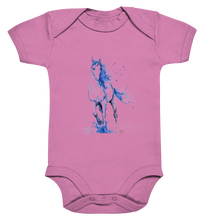 Lade das Bild in den Galerie-Viewer, Blaues Einhorn - Organic Baby Bodysuite
