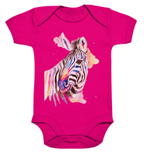 Lade das Bild in den Galerie-Viewer, Buntes Zebra - Organic Baby Bodysuite
