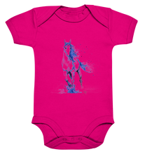 Lade das Bild in den Galerie-Viewer, Blaues Einhorn - Organic Baby Bodysuite
