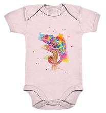 Lade das Bild in den Galerie-Viewer, Buntes Chamäleon  - Organic Baby Bodysuite
