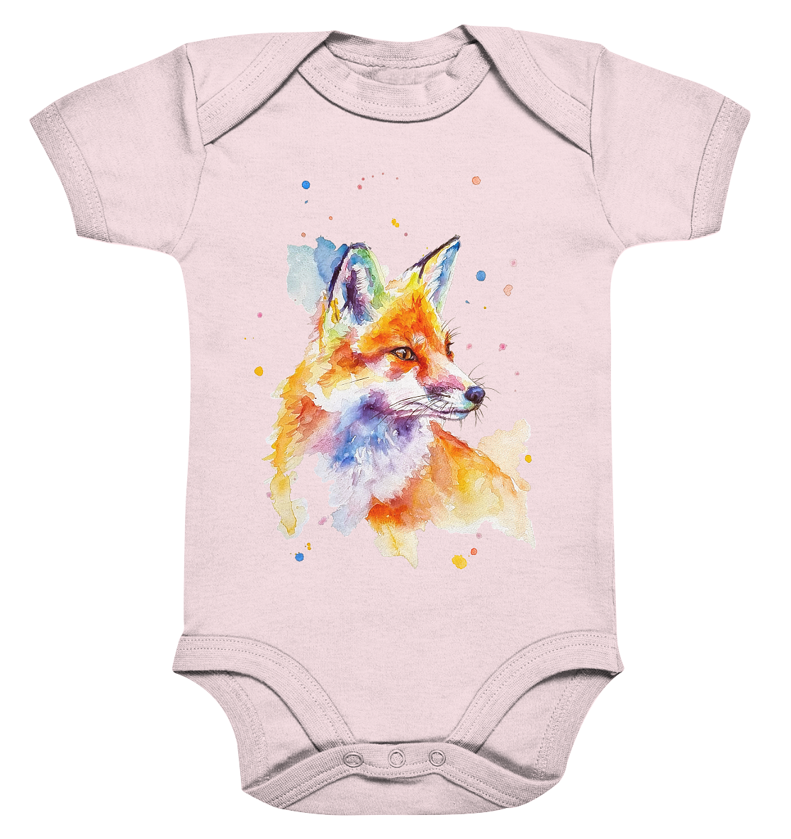 Bunter Fuchs - Organic Baby Bodysuite