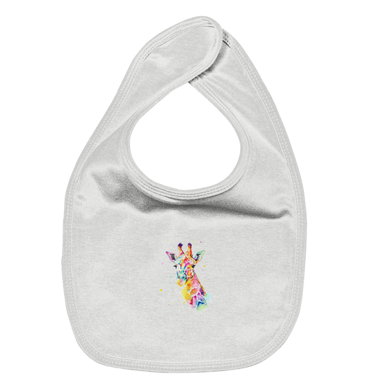 Bunte Giraffe - Organic Baby-Lätzchen