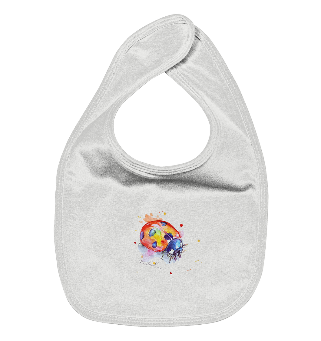 Bunter Marienkäfer - Organic Baby-Lätzchen