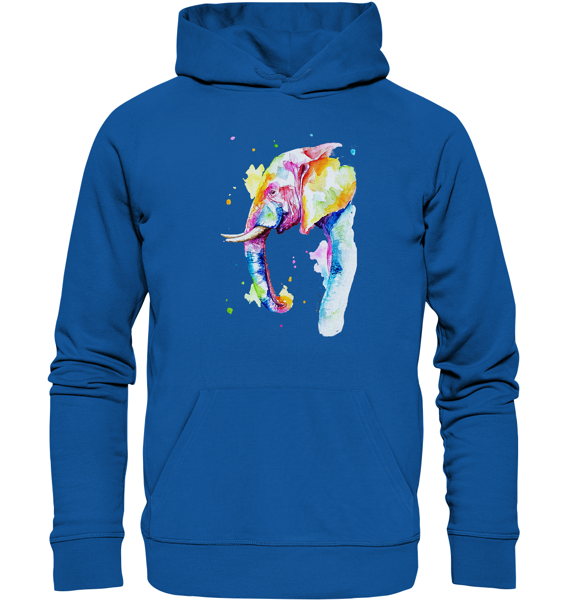 Bunter Elefant - Organic Basic Hoodie