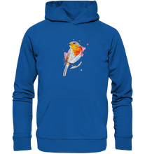 Lade das Bild in den Galerie-Viewer, Buntes Rotkehlchen - Organic Basic Hoodie
