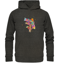 Lade das Bild in den Galerie-Viewer, Buntes Chamäleon  - Organic Basic Hoodie
