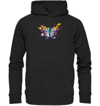 Lade das Bild in den Galerie-Viewer, Bunter Schmetterling - Organic Basic Hoodie
