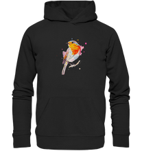 Lade das Bild in den Galerie-Viewer, Buntes Rotkehlchen - Organic Basic Hoodie

