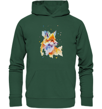 Lade das Bild in den Galerie-Viewer, Bunter Fuchs - Organic Basic Hoodie
