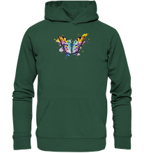 Lade das Bild in den Galerie-Viewer, Bunter Schmetterling - Organic Basic Hoodie
