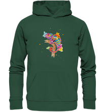 Lade das Bild in den Galerie-Viewer, Buntes Chamäleon  - Organic Basic Hoodie
