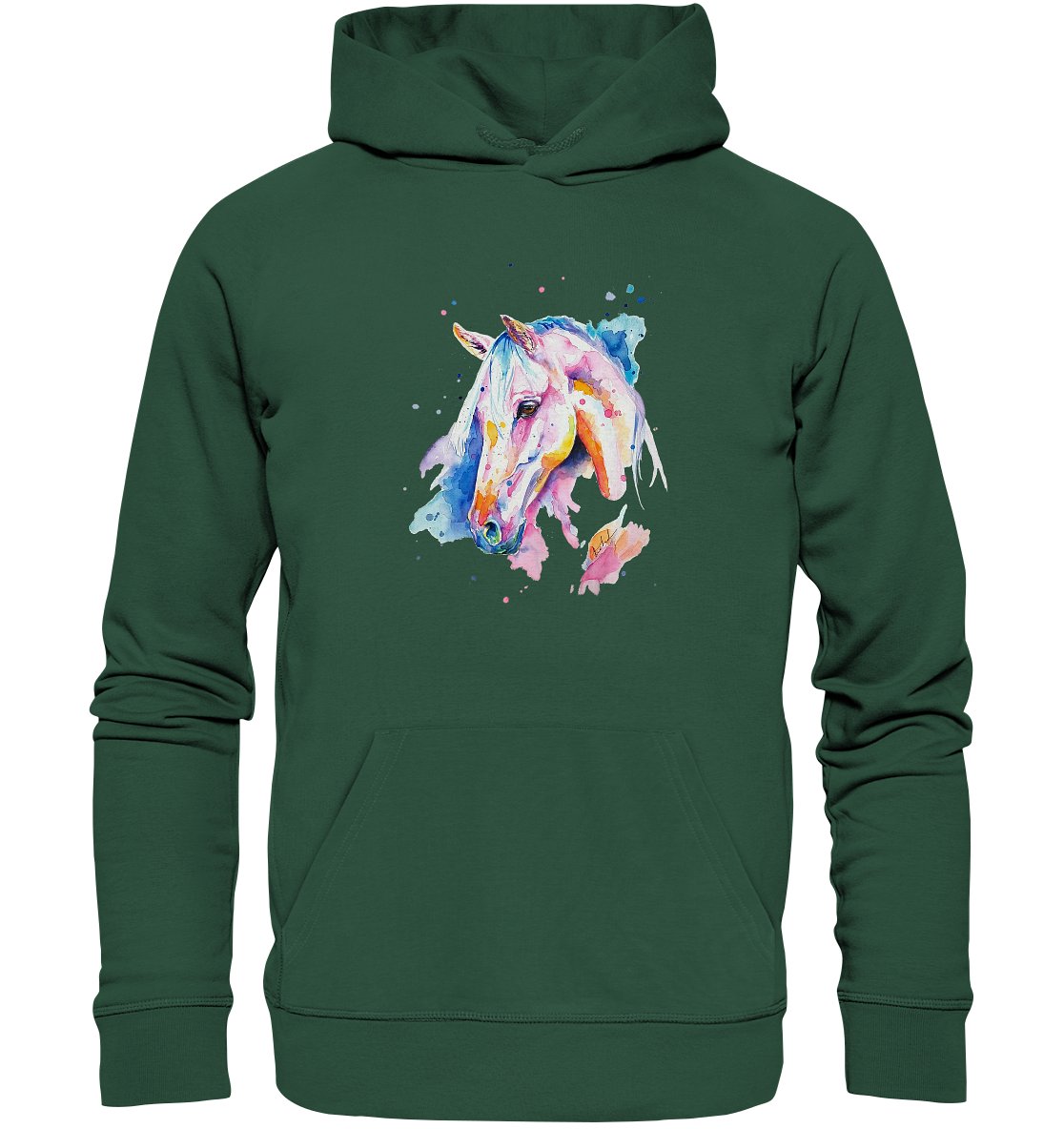 Buntes Pferd - Organic Basic Hoodie