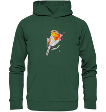 Lade das Bild in den Galerie-Viewer, Buntes Rotkehlchen - Organic Basic Hoodie
