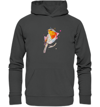 Lade das Bild in den Galerie-Viewer, Buntes Rotkehlchen - Organic Basic Hoodie
