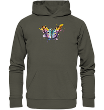 Lade das Bild in den Galerie-Viewer, Bunter Schmetterling - Organic Basic Hoodie
