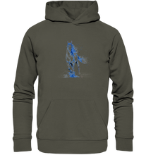 Lade das Bild in den Galerie-Viewer, Blaues Einhorn - Organic Basic Hoodie
