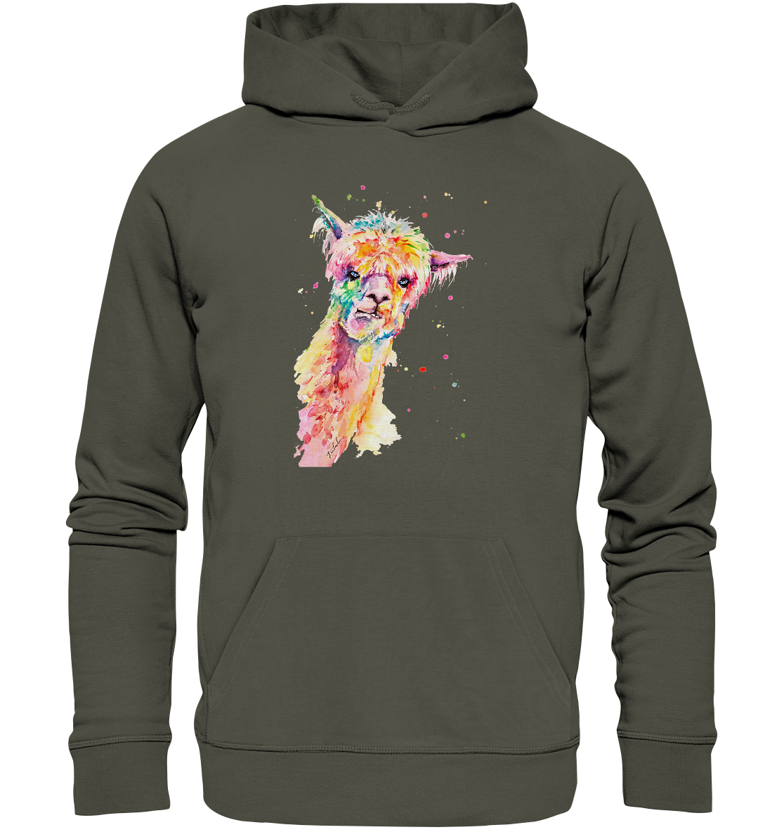 Lustiges Alpaka - Organic Basic Hoodie