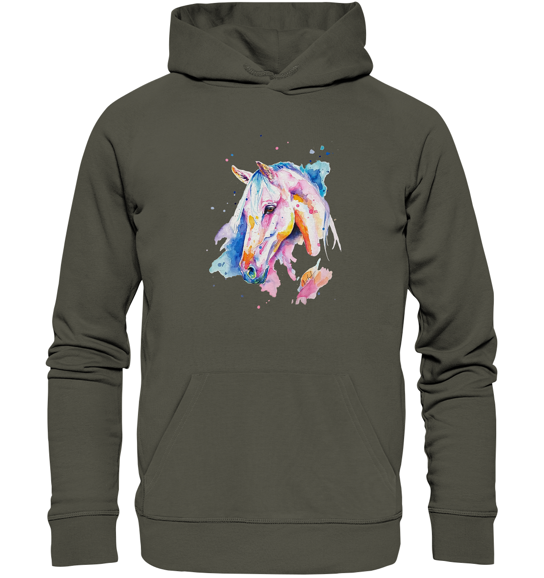 Buntes Pferd - Organic Basic Hoodie