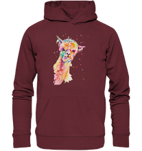 Lade das Bild in den Galerie-Viewer, Lustiges Alpaka - Organic Basic Hoodie
