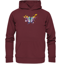 Lade das Bild in den Galerie-Viewer, Bunter Schmetterling - Organic Basic Hoodie

