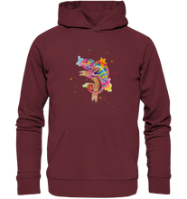Lade das Bild in den Galerie-Viewer, Buntes Chamäleon  - Organic Basic Hoodie
