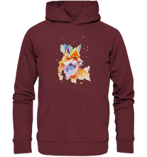 Lade das Bild in den Galerie-Viewer, Bunter Fuchs - Organic Basic Hoodie

