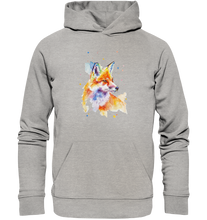 Lade das Bild in den Galerie-Viewer, Bunter Fuchs - Organic Basic Hoodie
