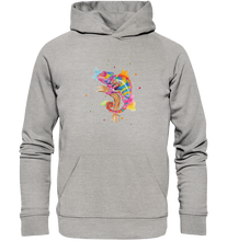 Lade das Bild in den Galerie-Viewer, Buntes Chamäleon  - Organic Basic Hoodie

