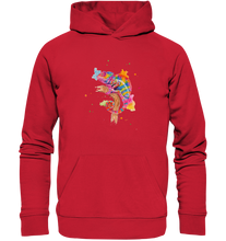 Lade das Bild in den Galerie-Viewer, Buntes Chamäleon  - Organic Basic Hoodie
