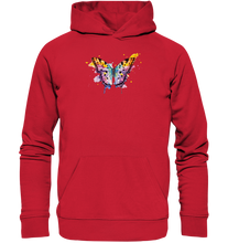 Lade das Bild in den Galerie-Viewer, Bunter Schmetterling - Organic Basic Hoodie
