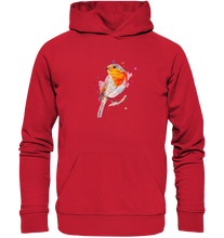 Lade das Bild in den Galerie-Viewer, Buntes Rotkehlchen - Organic Basic Hoodie
