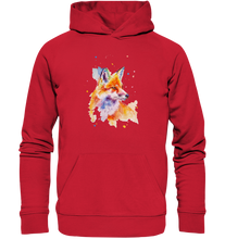 Lade das Bild in den Galerie-Viewer, Bunter Fuchs - Organic Basic Hoodie
