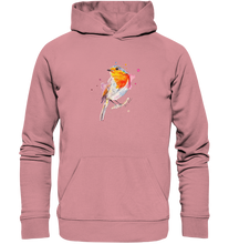 Lade das Bild in den Galerie-Viewer, Buntes Rotkehlchen - Organic Basic Hoodie
