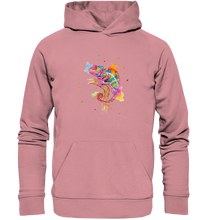 Lade das Bild in den Galerie-Viewer, Buntes Chamäleon  - Organic Basic Hoodie
