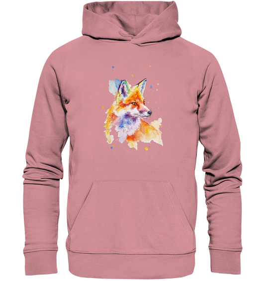 Bunter Fuchs - Organic Basic Hoodie