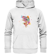 Lade das Bild in den Galerie-Viewer, Buntes Chamäleon  - Organic Basic Hoodie
