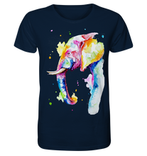 Lade das Bild in den Galerie-Viewer, Bunter Elefant - Organic Basic Shirt
