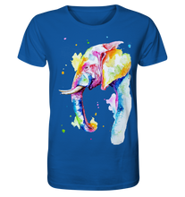Lade das Bild in den Galerie-Viewer, Bunter Elefant - Organic Basic Shirt
